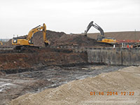 Janurary 2014 - Excavation in progress