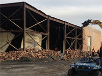 January 2015 - Removing blocks on the southwest half of the JCIA garage