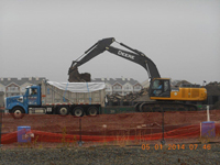 May 2014 - Removing soil for off-site disposal