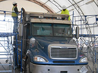 November 2013 - Installing Truck Bed Liners for Offsite Soil Disposal - Kellogg Street Properties
