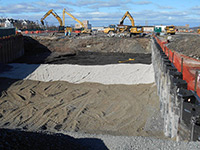 November 2013 - Backfill material being placed