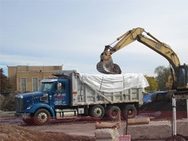 November 2015 - Loading of materials for offsite disposal