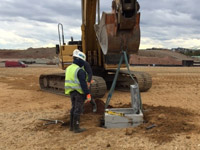 October 2016 - Placing contingent groundwater system cleanout station